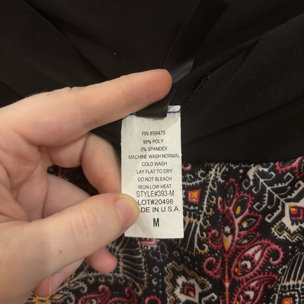 Ashley Blue Paisley Print Trousers - Picture 4 of 6
